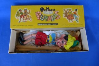 Vintage Pelham Pinocchio Standard Puppet Sl 36008 W/ Box Marionette
