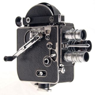 As - Is Paillard Bolex H - 8 8mm Film Movie Camera With Three Lenses - Won 