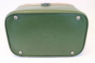 VTG AMELIA EARHART Green Travel Overnight Cosmetic Carry On Train Case Luggage 6