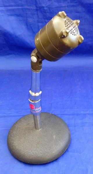 Vintage D4t M2/u Microphone Salt Shaker Mic Microphone With Atlas Stand (nr)