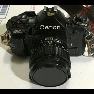 Orig Vintage Made In Japan Canon A - 1 Slr 35mm Camera W/canon Fd 50mm F1.  4 Lens