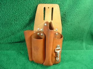 Vintage Klein Tools No.  5118c Tool Bag Tool Pouch Leather Tool Pouch Made In Usa