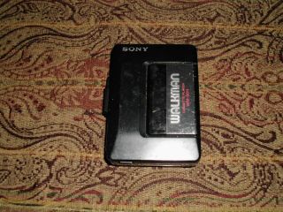 Vintage Sony Walkman Cassette Tape Player Wm - 2011 Belt Clip 1980 
