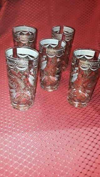 Vintage Georges Briard Highball Glasses (set Of 5)