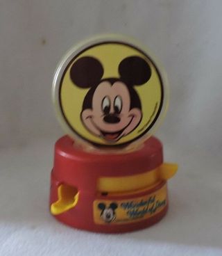 Vintage Mickey Mouse Bubble Gum Machine With Key - Disney