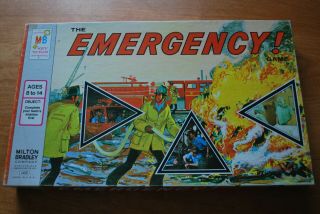 The Emergency Game Milton Bradley 1973 Tv Show,  Vintage Board Game.