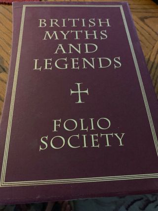 Folio Society British Myths And Legends 3 Books,  Sixth Printing 2004 With Case