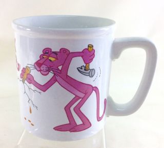 Vintage The Pink Panther Clouseau Coffee Mug Cup Royal Orleans Japan Leaking
