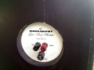 Dahlquist DQ - 1W Subwoofer But.  Cab damage - see Photos 4