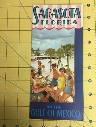 Vintage Brochure Sarasota Florida On The Gulf Of Mexico West Coast Playground