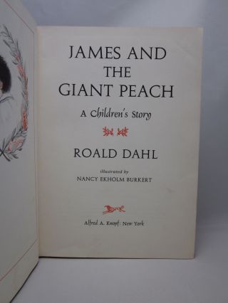 James and the Giant Peach - Roald Dahl - First Edtion 1st State Wolff Colophon 8