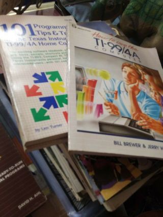 TI - 99/4A HOME COMPUTER w/ GAMES & speech manuals books 7