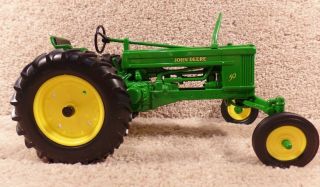 Vintage Ertl 1/16 Scale Diecast John Deere Model 50 Tractor Wide Front Farm Toy