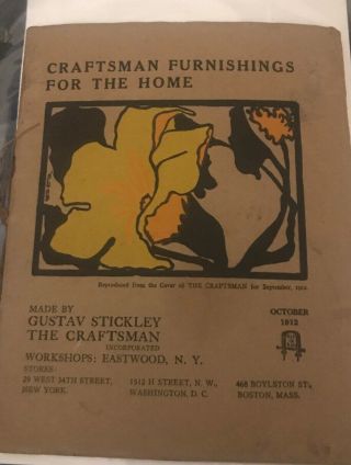 Gustav Stickley / Craftsman Furnishings For The Home - October 1912