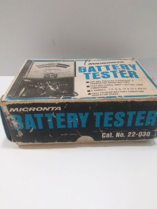 Vintage Micronta Battery Tester 22 - 030 with Box 2