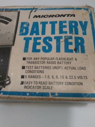 Vintage Micronta Battery Tester 22 - 030 with Box 3