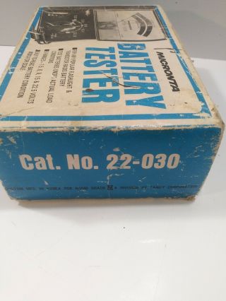 Vintage Micronta Battery Tester 22 - 030 with Box 4