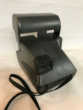 Vintage Polaroid 600 One Step Close Up Instant Film Camera with Strap Black 3