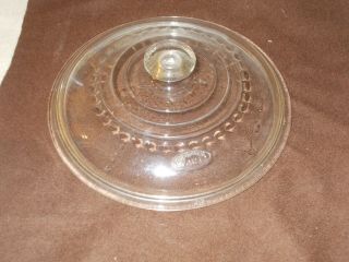 Vintage Wagner Ware Dome Glass 8 1/4 " Lid With Logo
