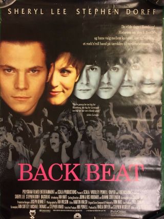 Backbeat Stephen Dorff Sheryl Lee Vtg Danish Movie Cinema Poster 33 X 24 Inches