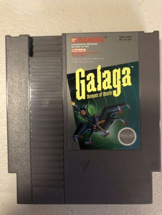 Vintage Nintendo Nes Galaga Demons Of Death Video Game Cartridge