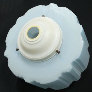 Vintage Art Deco Lamp Light Shade Glass Retro Ceiling Pendant Pastel Blue 452 4