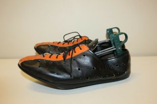 Vintage Detto Pietro Milano Leather Cycling Shoes Men Sz 45
