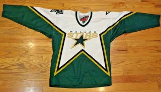 Dallas Stars Hockey Vintage White Jersey Pro Player Stitched Nhl Size S