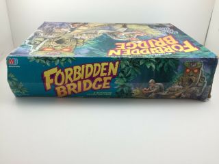 Vintage 1992 Forbidden Bridge Box ONLY Milton Bradley 4