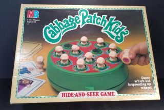 Cabbage Patch Hide And Seek Board Game Vintage 1984 Complete W Box