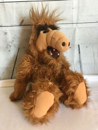 Vintage 1986 Alf 18 " Plush Doll Coleco Alien Productions Stuffed Animal Toy