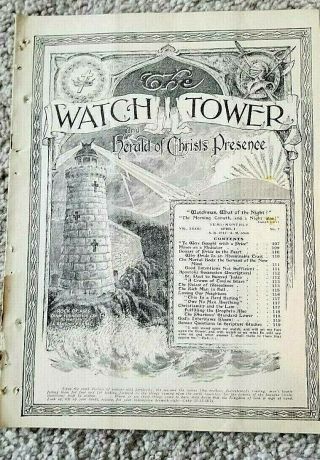 4 - 1 - 1912 The Watchtower And Herald Of Christ 