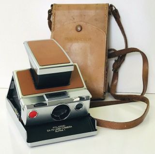 Vintage Minty,  & Polaroid Sx - 70 Land Camera Alpha - 1 W/ Lthr Case