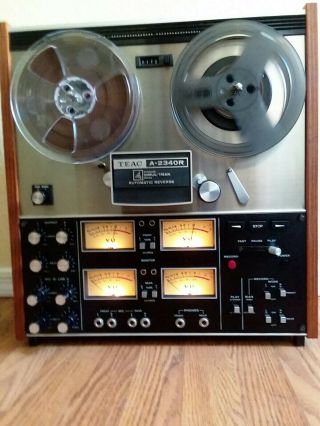 Teac A - 2340r 4 Channel Simul - Track Stereo Auto Rev Reel To Reel,