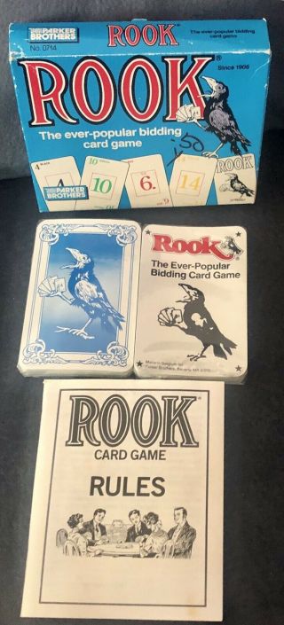 Rook Card Game Never Played Cards - Parker Brothers 1988 Complete Vintage