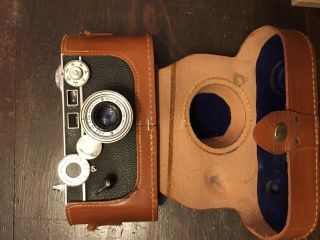 Vintage Argus 50 MM Coated Cintar Lens 35MM Film Camera With Leather Case 3