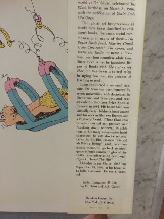 1986 Dr.  Seuss 