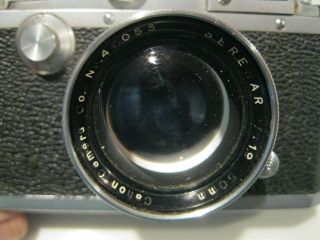 Canon IIB 2B 35mm Rangefinder Film Camera Body w/ 50mm 1.  9 Retractable Lens 2