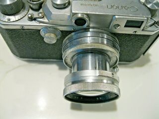 Canon IIB 2B 35mm Rangefinder Film Camera Body w/ 50mm 1.  9 Retractable Lens 7