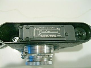Canon IIB 2B 35mm Rangefinder Film Camera Body w/ 50mm 1.  9 Retractable Lens 8