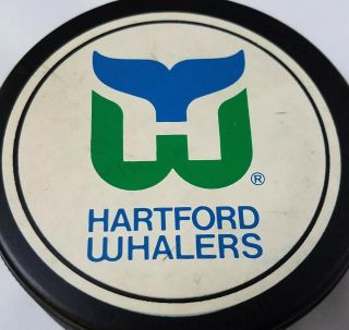 ZIEGLER HARTFORD WHALERS VINTAGE GENERAL TIRE SLUG NHL OFFICIAL GAME PUCK 3
