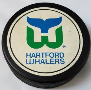 ZIEGLER HARTFORD WHALERS VINTAGE GENERAL TIRE SLUG NHL OFFICIAL GAME PUCK 4
