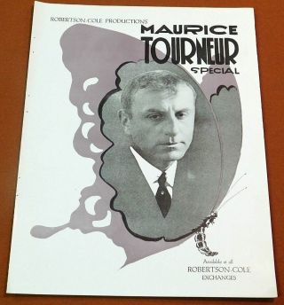 Maurice Tourneur Vintage 1919 Silent Movie Film Studio Trade Ad Broken Butterfly
