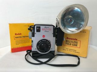 Kodak Brownie Bulls - Eye Camera With Flash,  Field Case,  And Master Photoguide