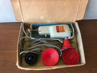 Vintage Wahl Home Electric Vibrator Massager Model E 4 Attachments Box