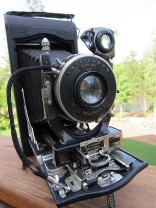 Old 1914 No.  3a Autographic Kodak Special Model B Folding Camera W/ Orig Pouch
