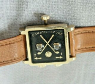 Vintage Domatic Golf Score Watch