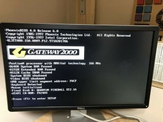 Gateway 2000 GP4 - 166 Computer Pentium 166MHz Windows 98 192MB RAM 2GB Hard Drive 4