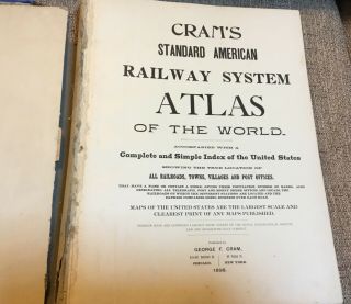 Cram ' s Standard American Railway System Atlas 1898,  Standard Atlas of the World 2