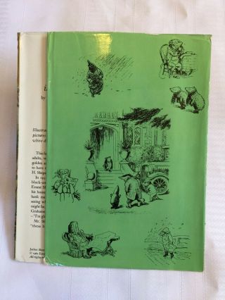 The Wind in the Willows by Kenneth Grahame illust.  Shepard - DUST JACKET ONLY 3